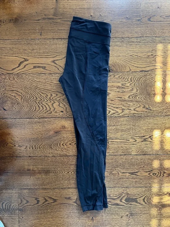 Lululemon Black Athletic Zip-Pocket Leggings - Picture 3 of 4